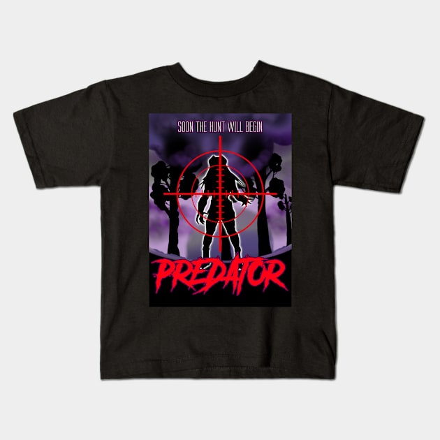 Predator - The Hunt Kids T-Shirt by Alien Dropship